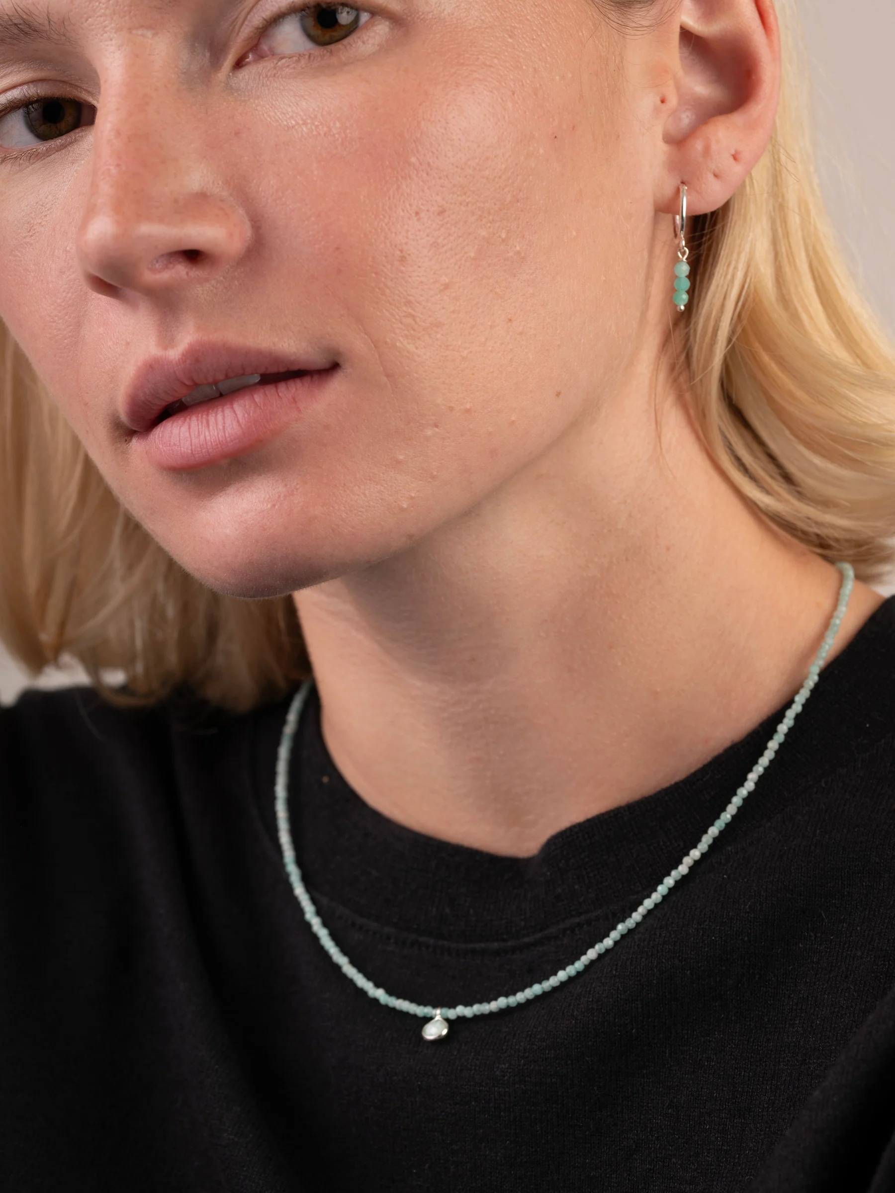 Amazonite Mini Beads Choker - Image 3