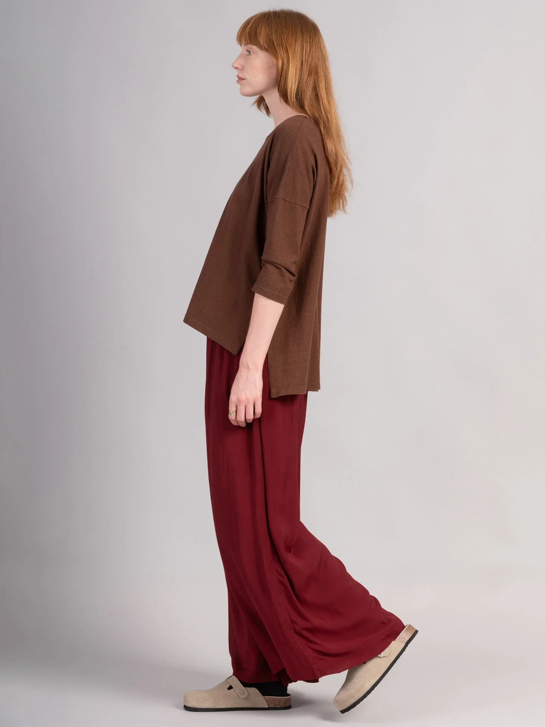 Gaya - Hemp Organic Cotton Cropped Sleeve T-Shirt - Sale - Image 3