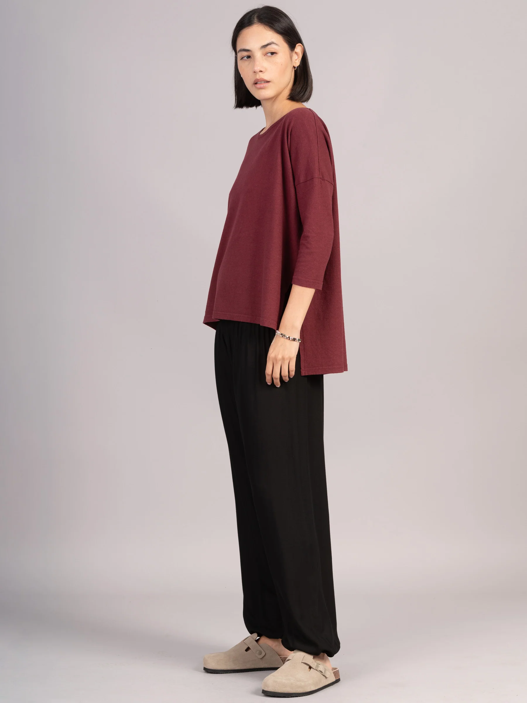 Harem Pants Original -  Plain Colour High Crotch - Superior Rayon Fabric - Image 3
