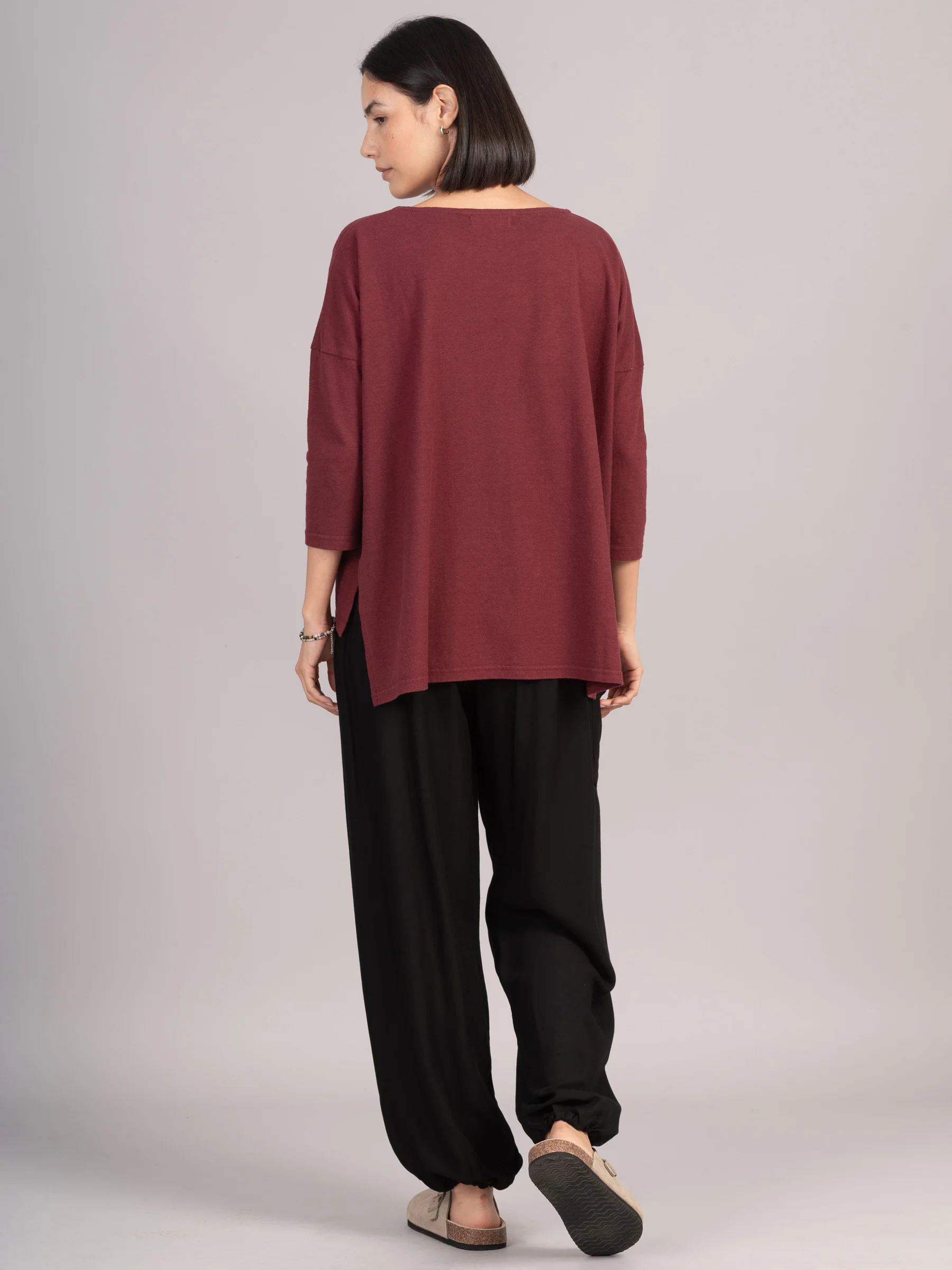 Harem Pants Original -  Plain Colour High Crotch - Superior Rayon Fabric - Image 4