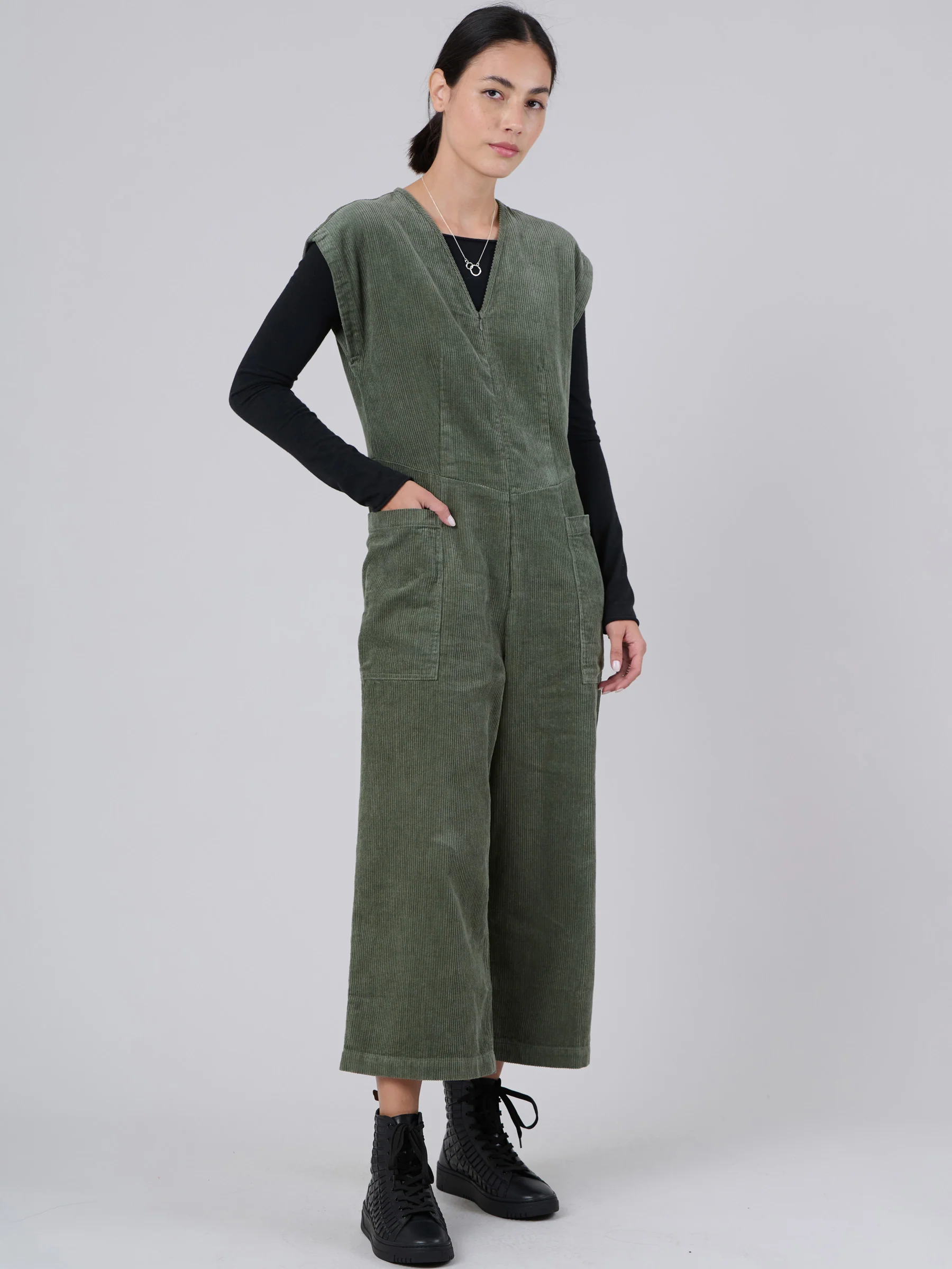 Okino - Hemp Organic Cotton Corduroy Jumpsuit - Image 5