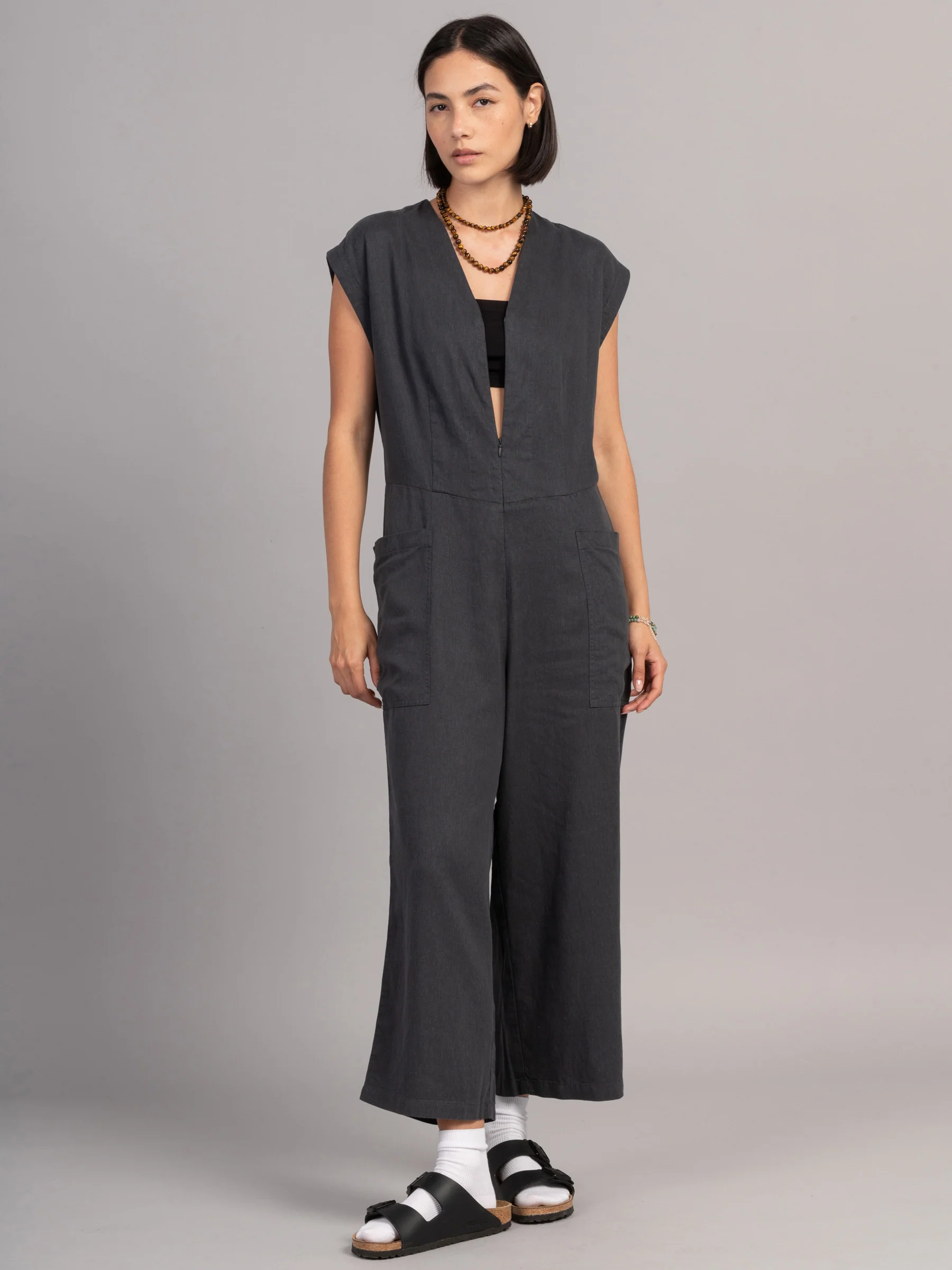 Okino - Hemp Tencel Twill Jumpsuit - Image 3