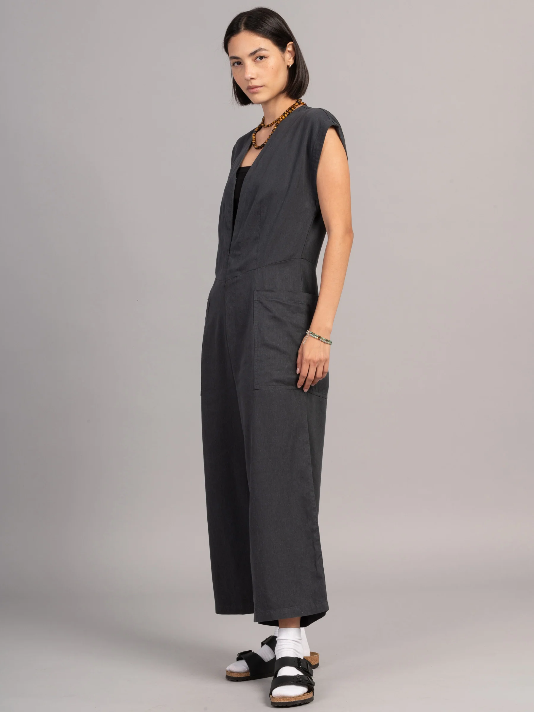 Okino - Hemp Tencel Twill Jumpsuit - Image 4