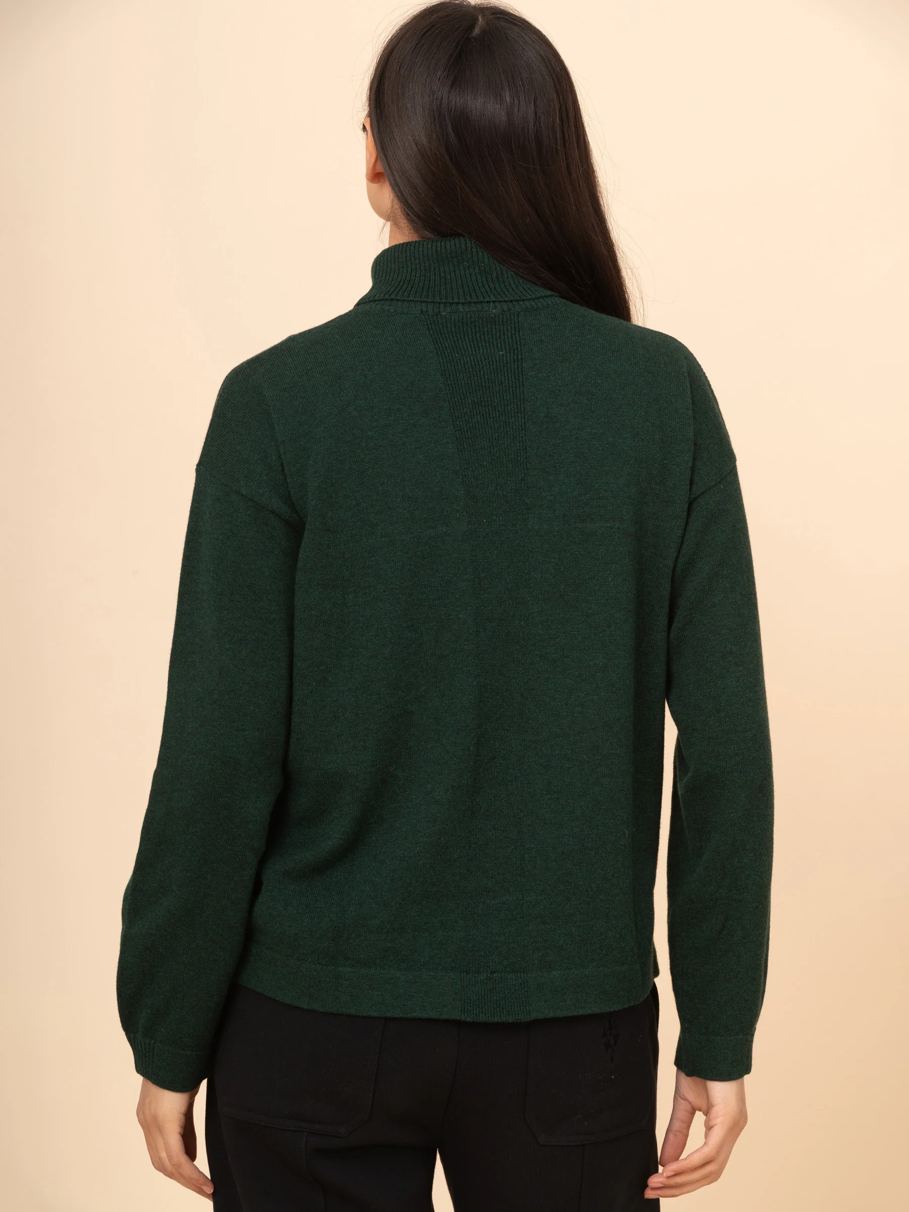 Kume - Cotton Cashmere Blend Turtle Neck Sweater - Image 11