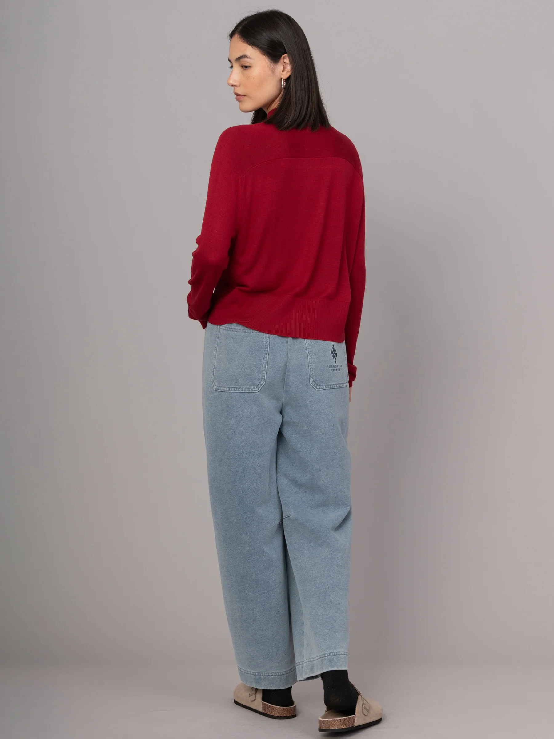 Lanka - Bamboo Viscose High Neck Sweater With Shoulder Yoke - Image 10