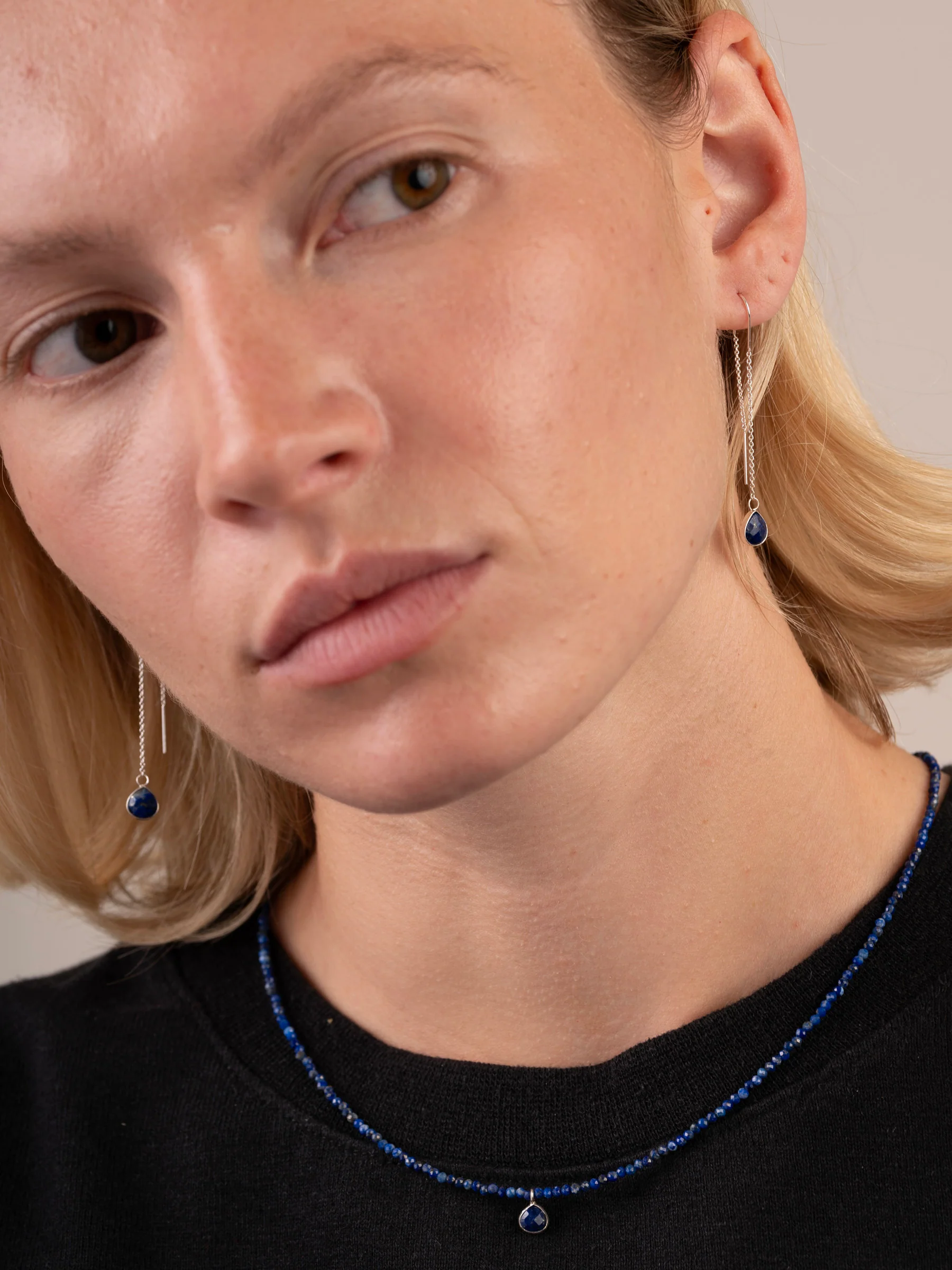 Lapis Lazuli Mini Beads Choker - Image 3
