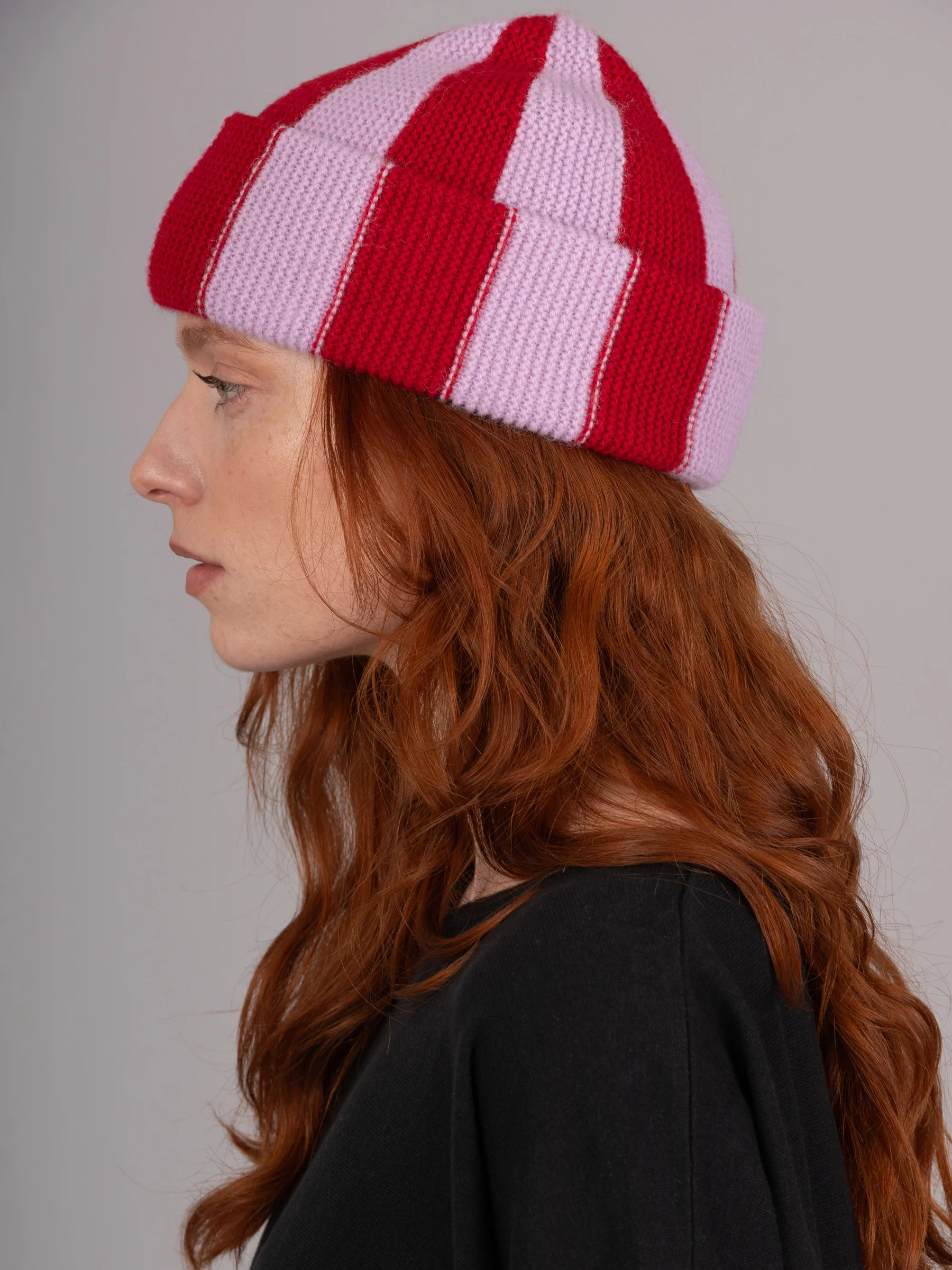 Laut - Pure Alpaca Vertical Striped Beanies - Image 3
