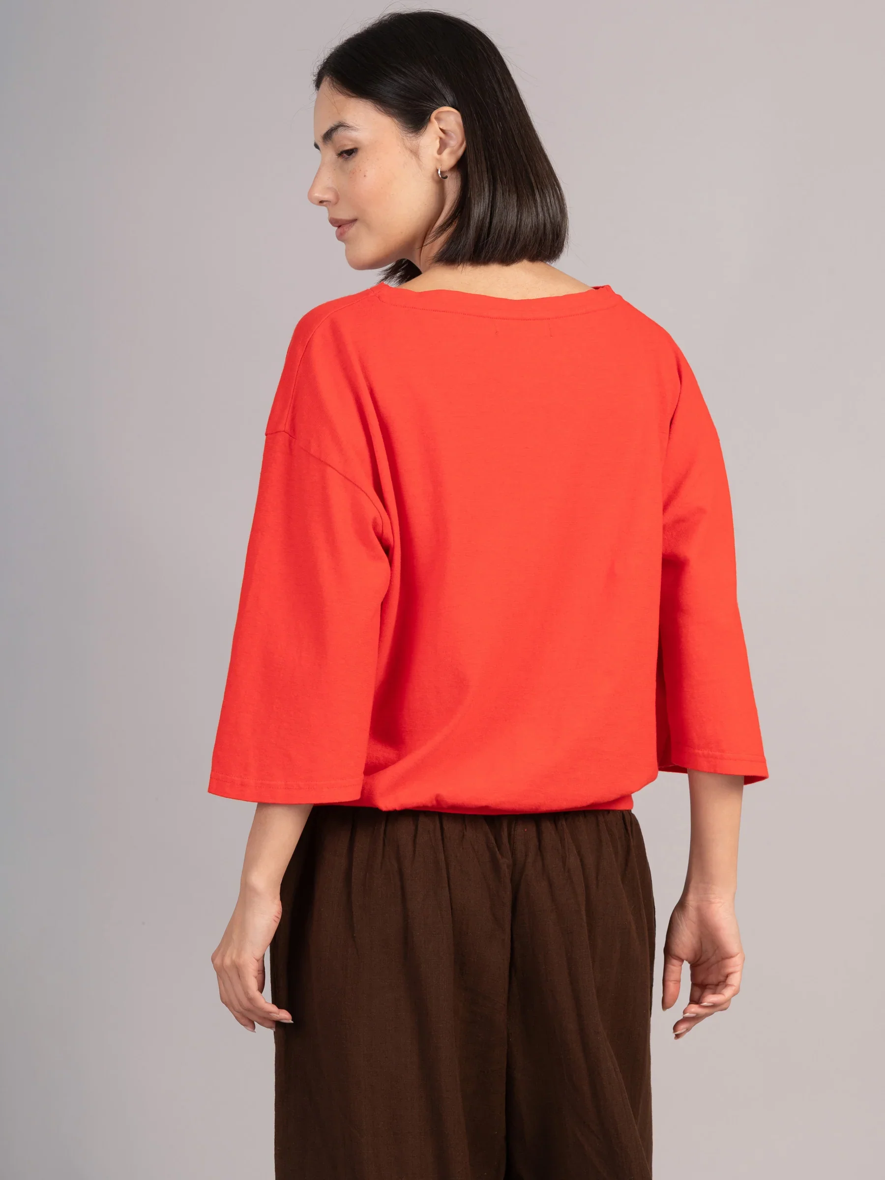 Luzon - Hemp Organic Cotton Wide Sleeve T-Shirt - Sale - Image 3