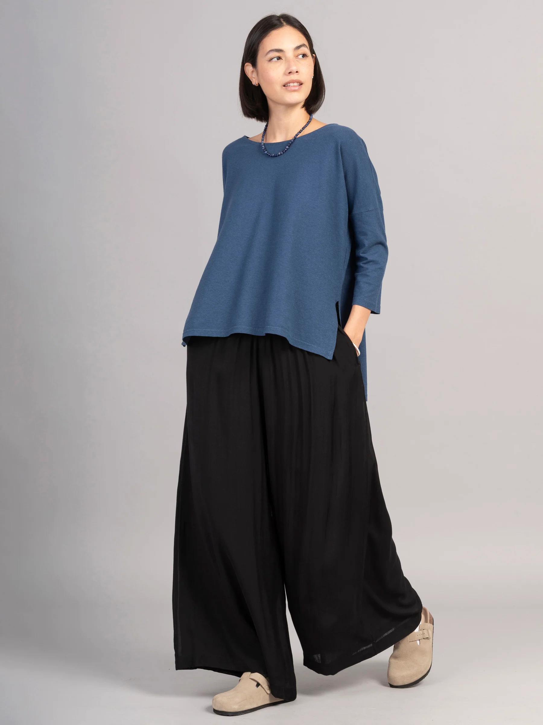Nicobar - Fine Cotton Batiste Wide Leg Trousers - Image 3