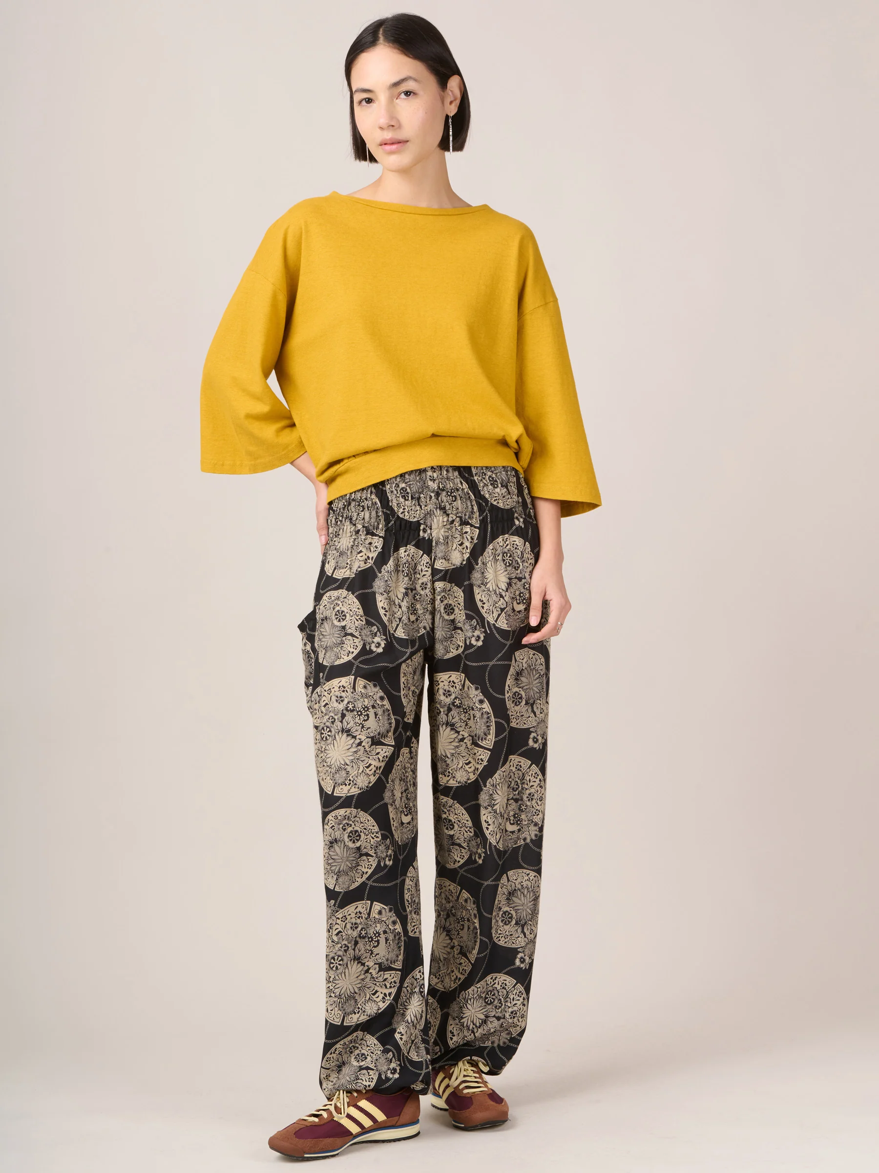 Harem Pants Original - Oriental Flower High Crotch - Image 3