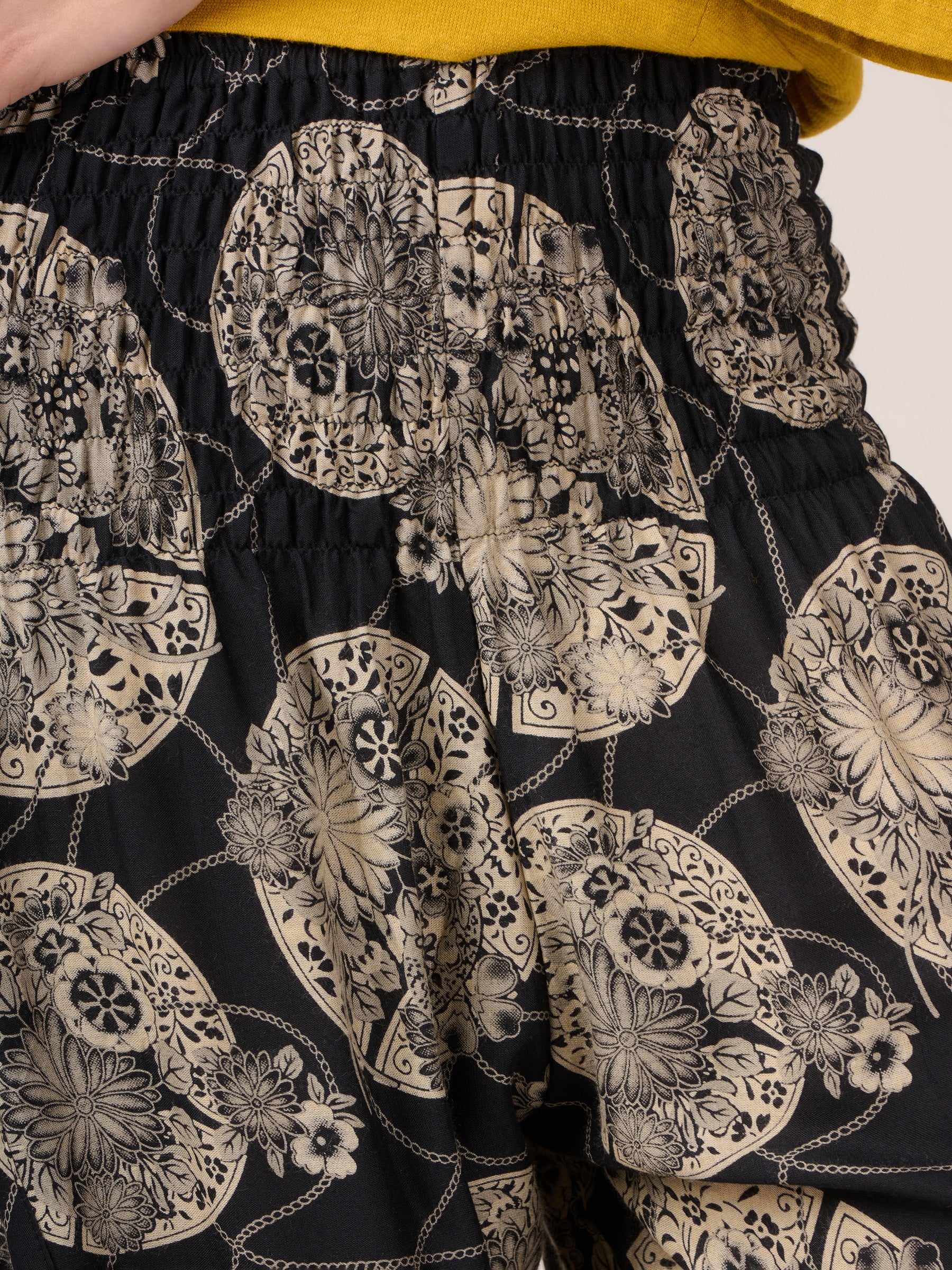 Harem Pants Original - Oriental Flower High Crotch - Image 4