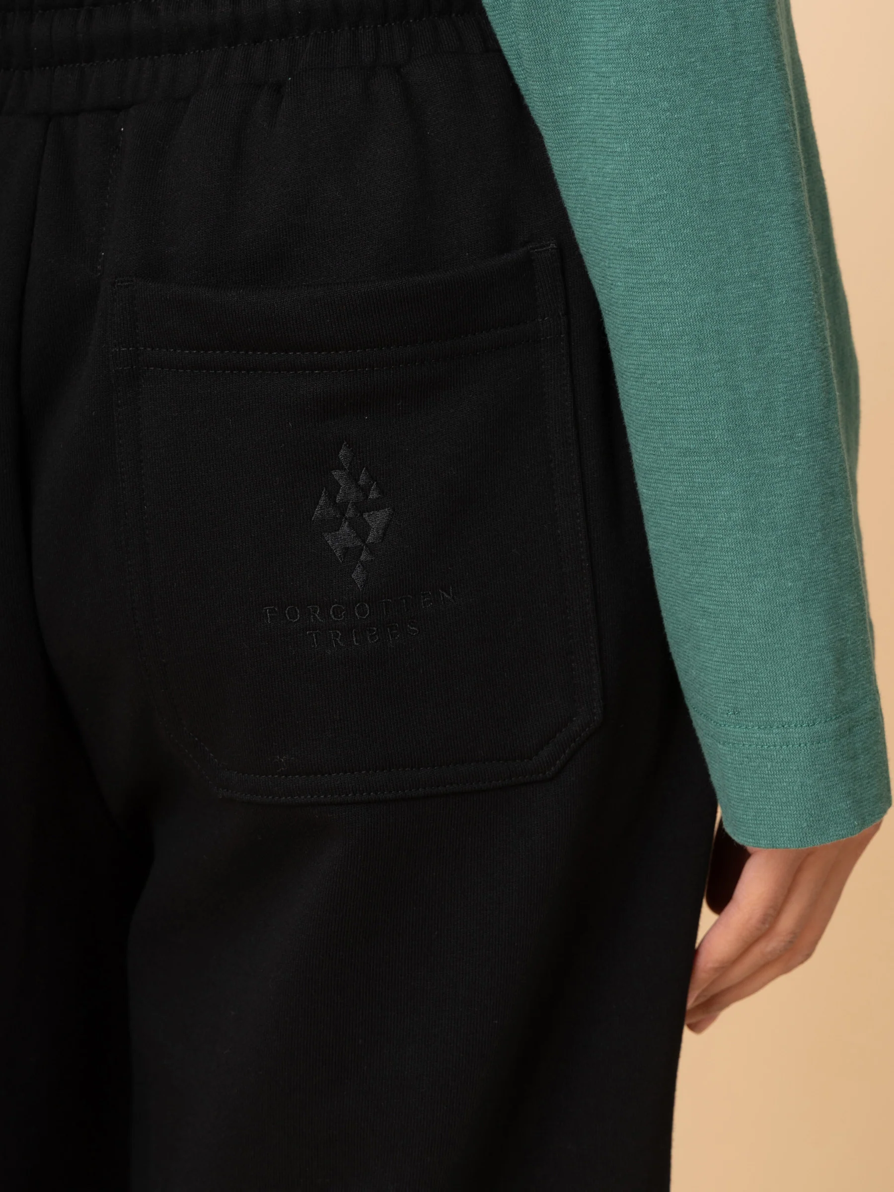 Paxi - Cotton Fleece Barrel Leg Trousers - Image 13