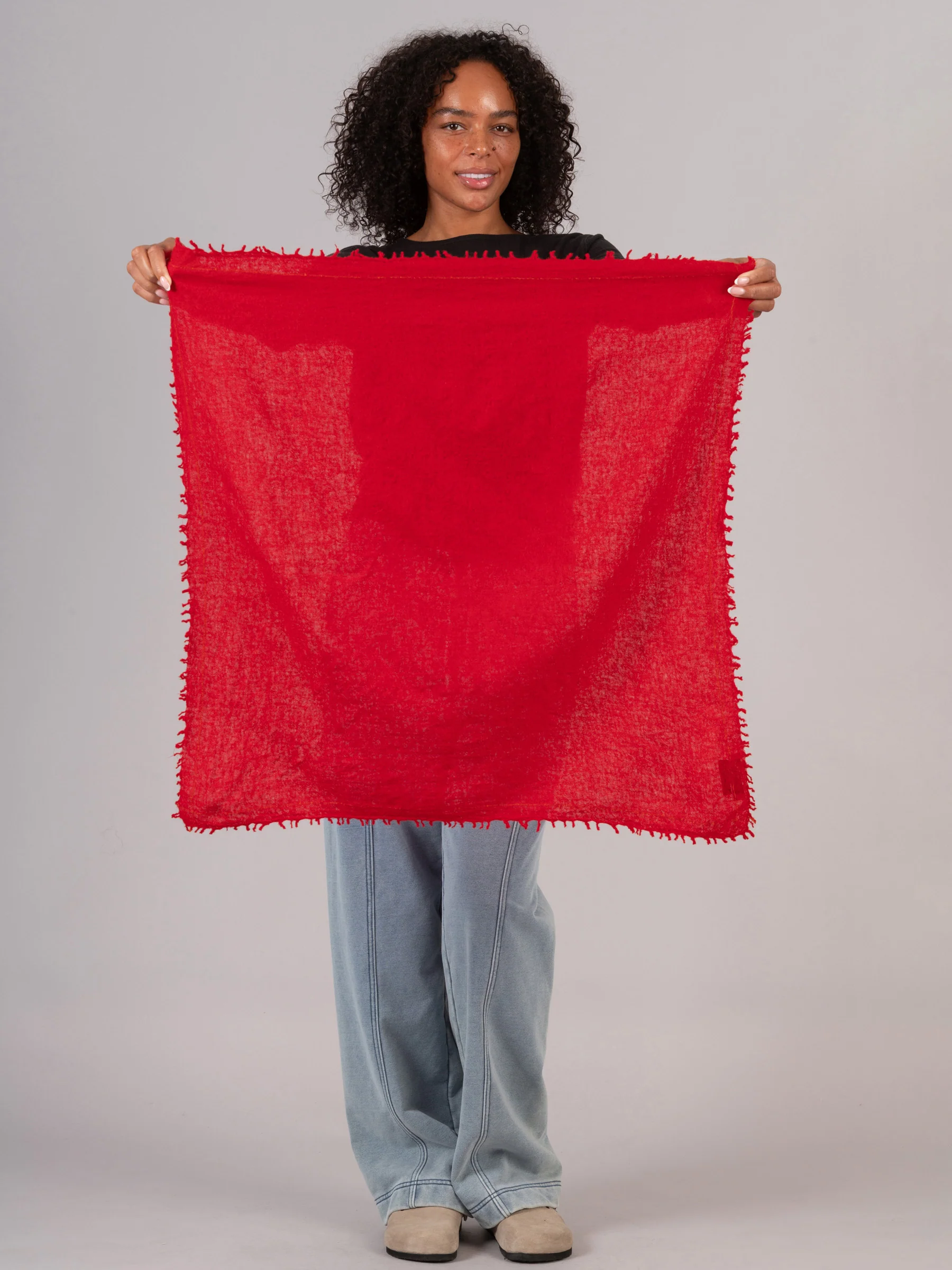Pure Wool Square Scarf - Image 4