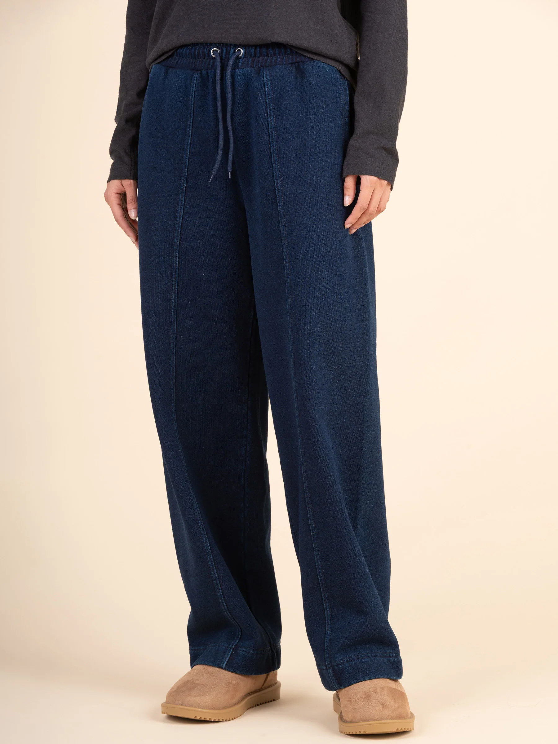 Sable - Denim Wash French Terry Straight Leg Trousers - Image 14