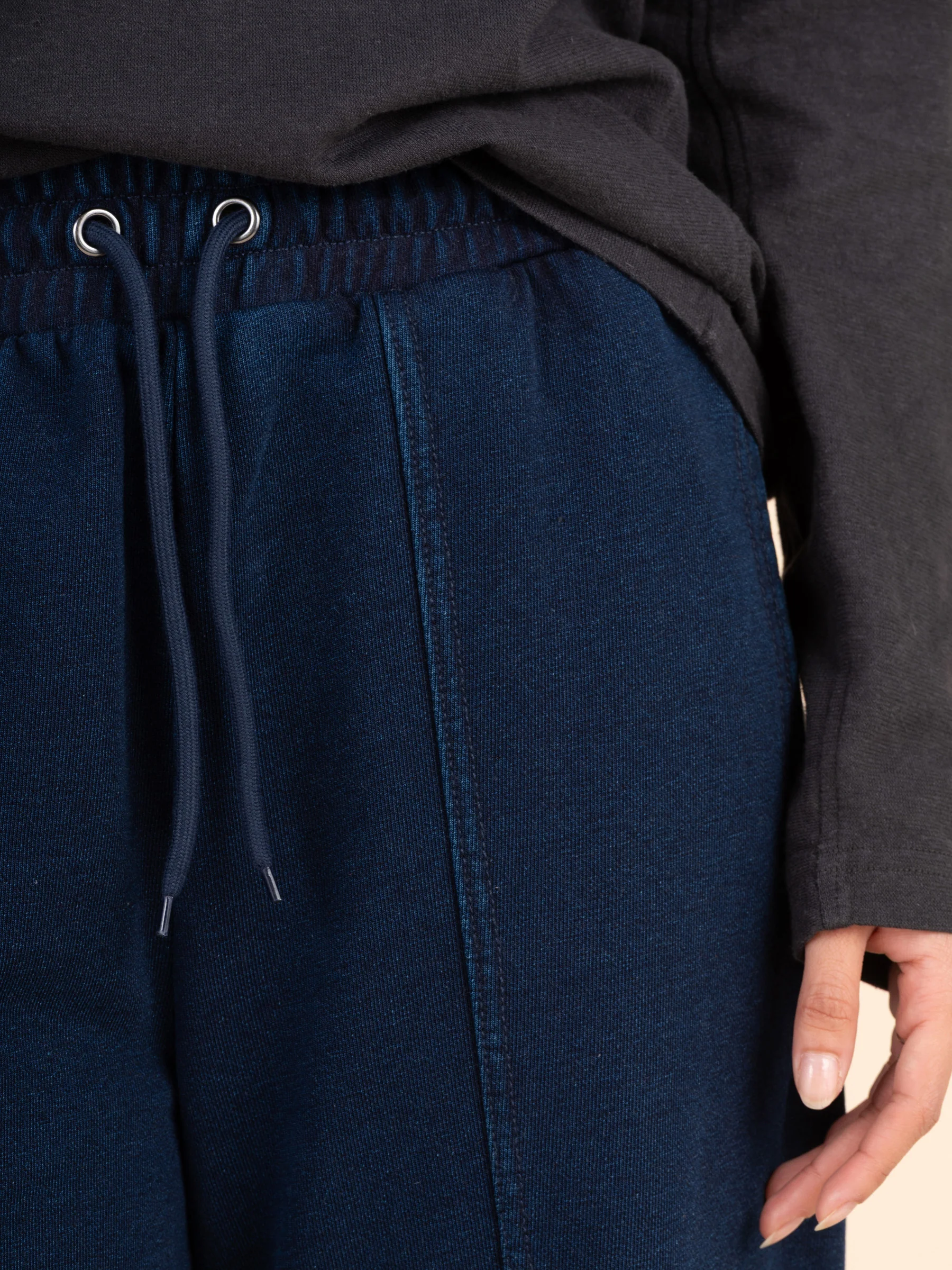 Sable - Denim Wash French Terry Straight Leg Trousers - Image 18