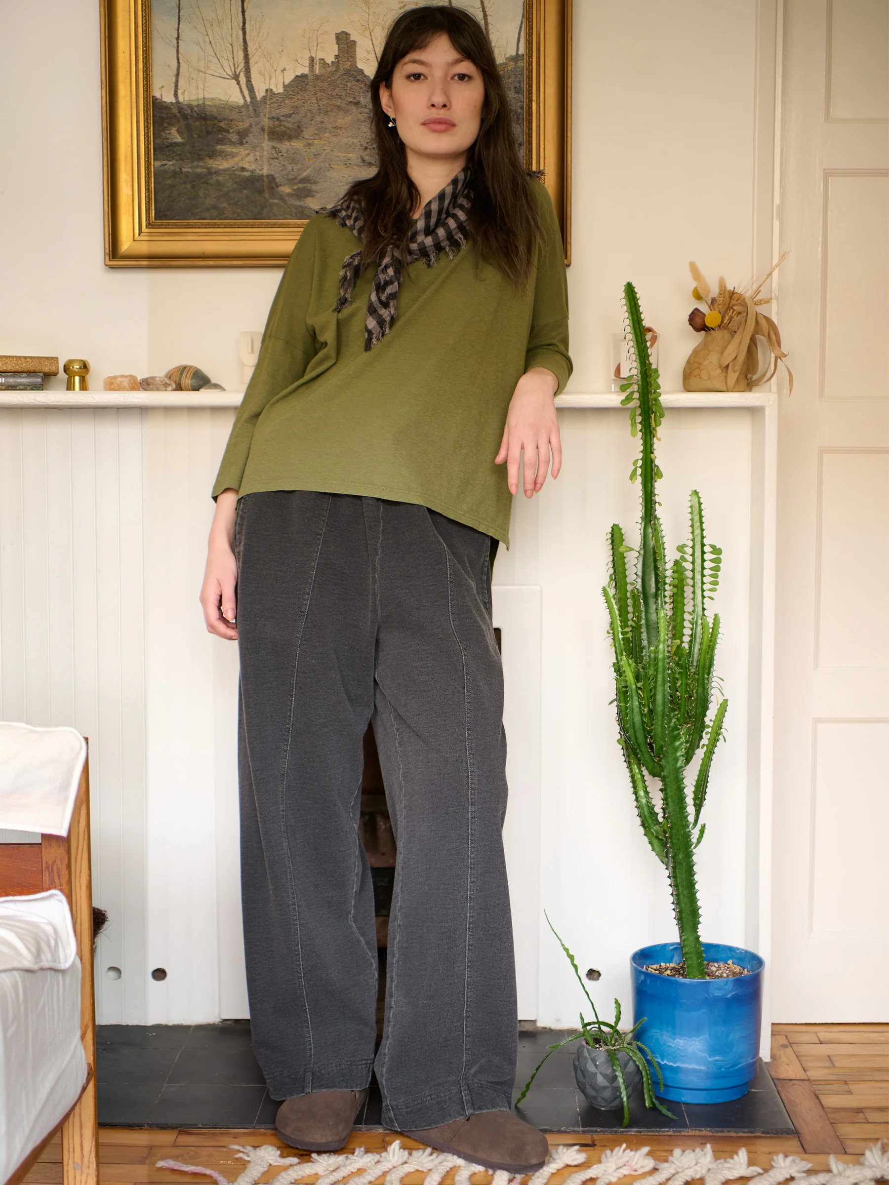 Sable - Denim Wash French Terry Straight Leg Trousers - Image 19