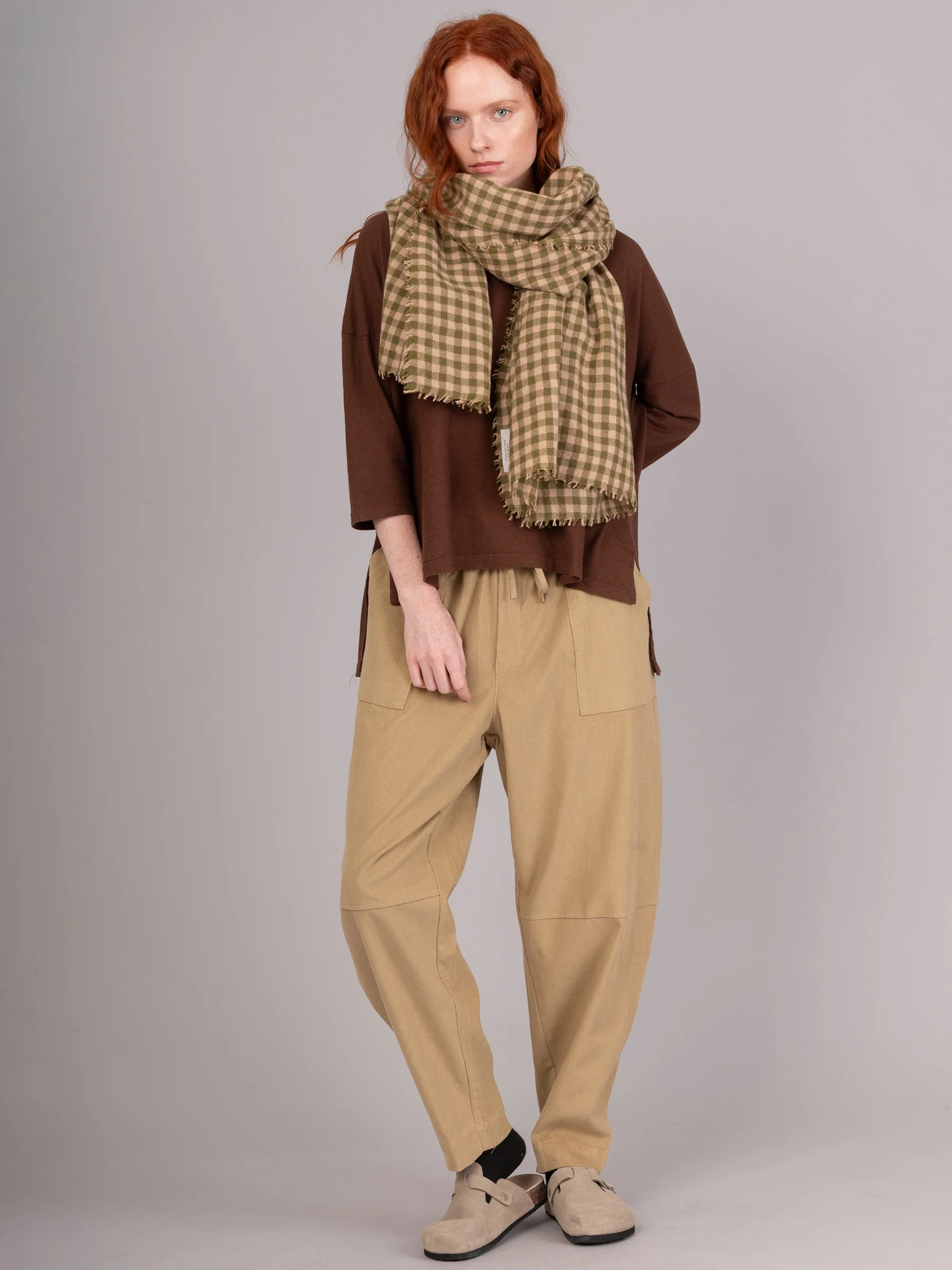 Sado -  Cotton Needlecord Tapered Trousers - Image 17