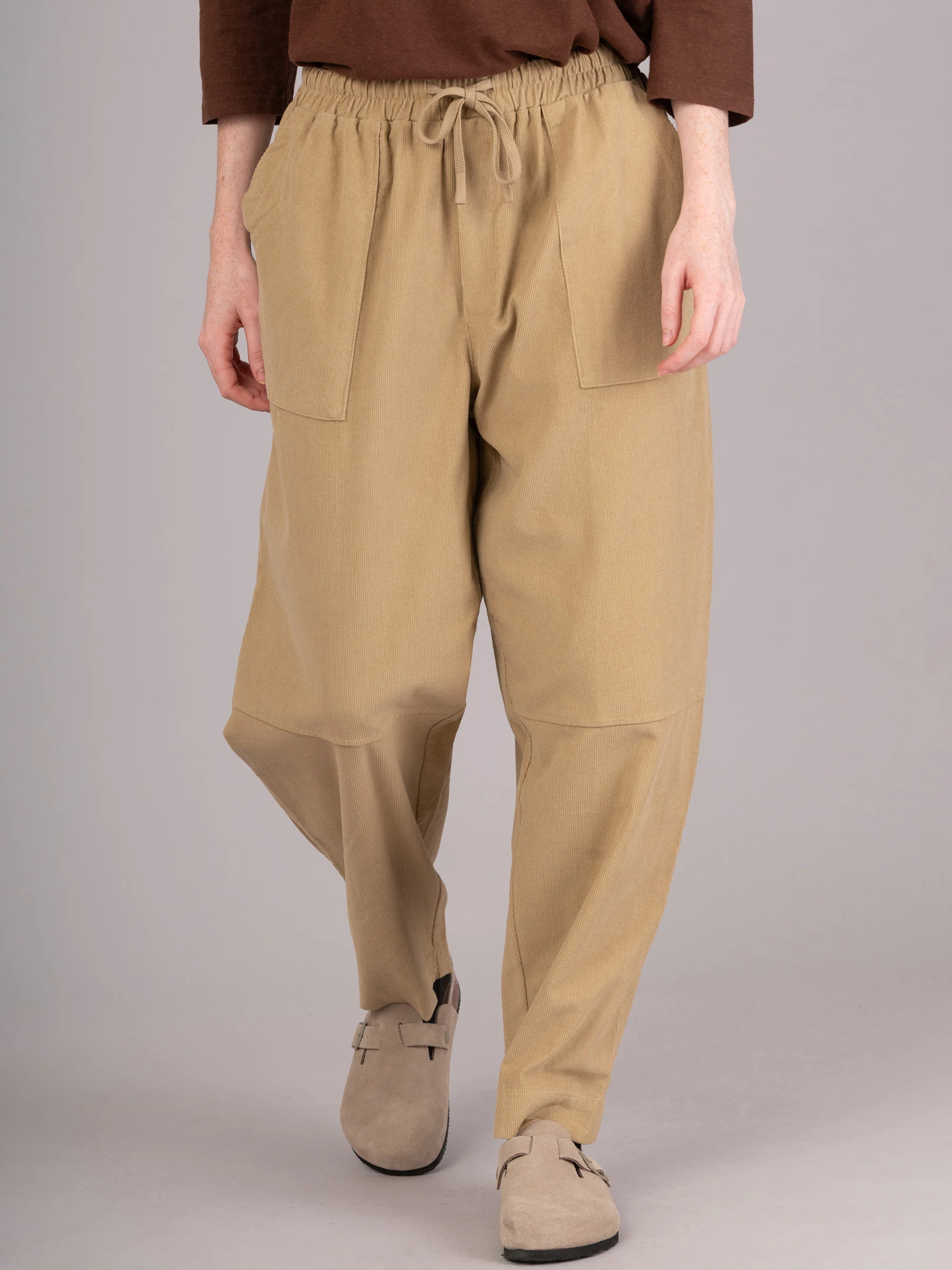 Sado -  Cotton Needlecord Tapered Trousers - Image 18