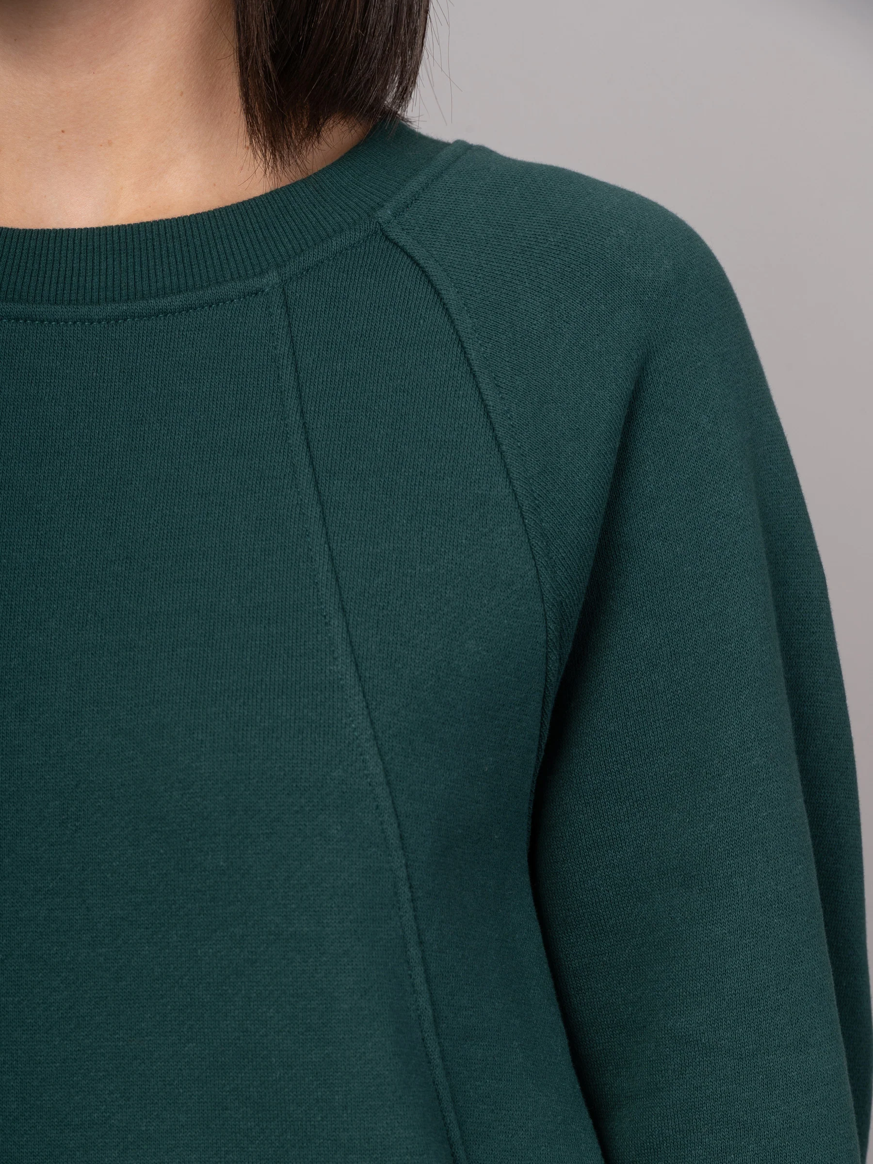 Sami - Hemp Organic Cotton Fleece Crewneck Raglan Sweatshirt - Image 13