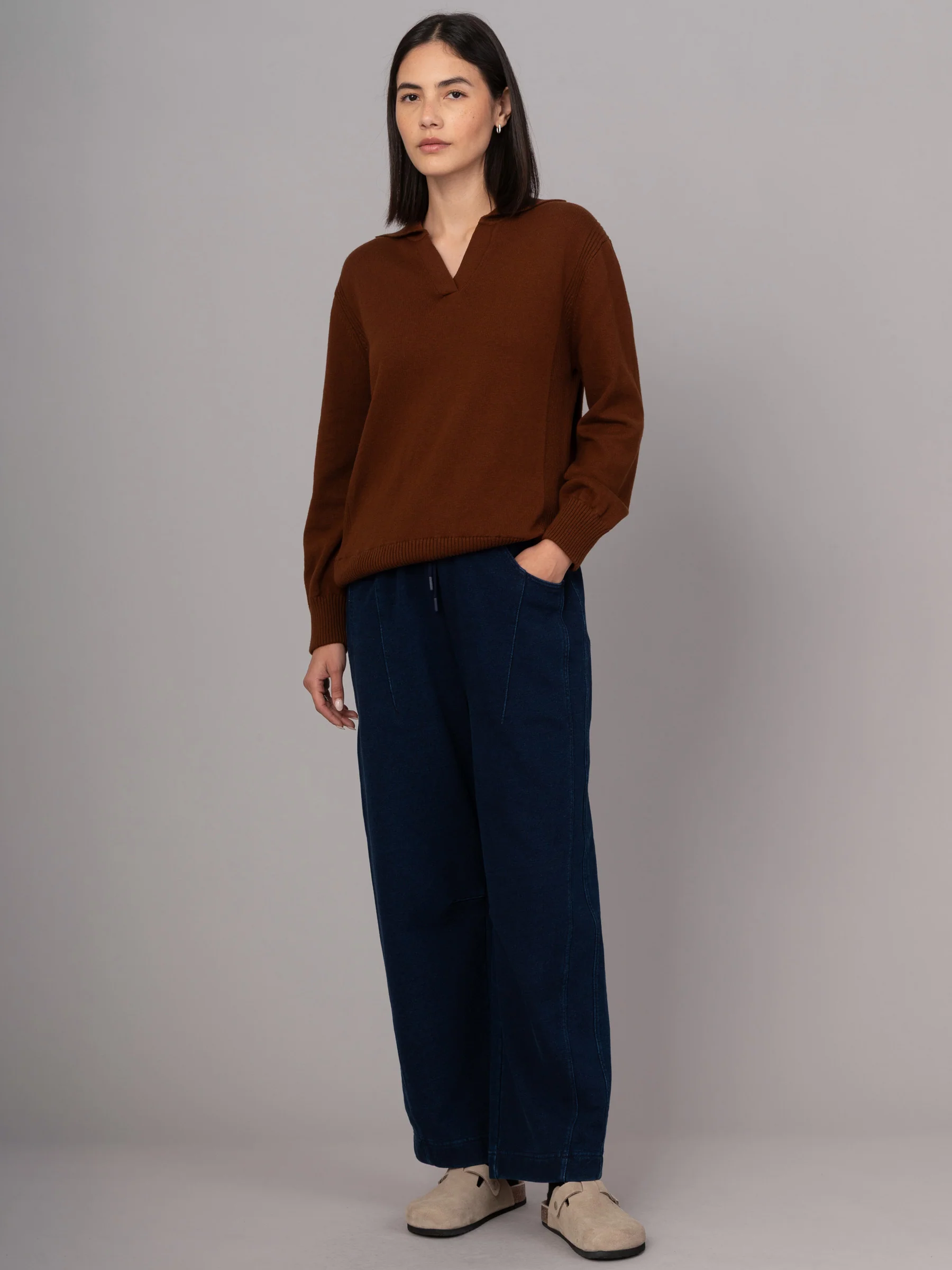 Shima - Cotton Cashmere Blend Polo Sweater - Image 15