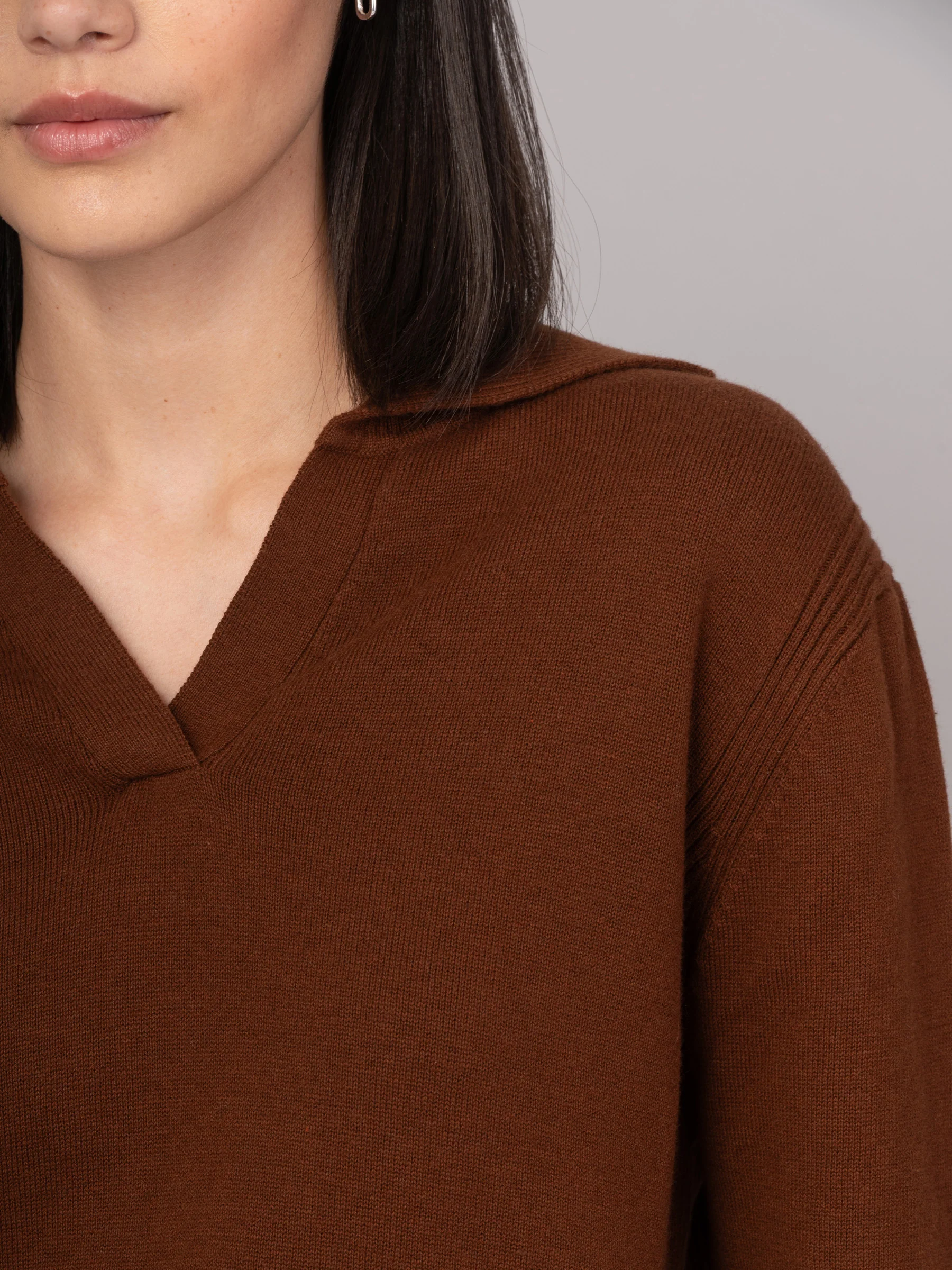 Shima - Cotton Cashmere Blend Polo Sweater - Image 16