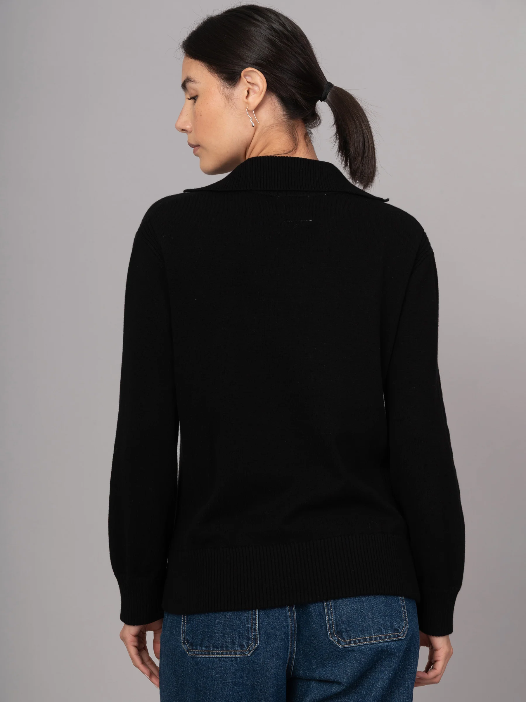 Shima - Cotton Cashmere Blend Polo Sweater - Image 7