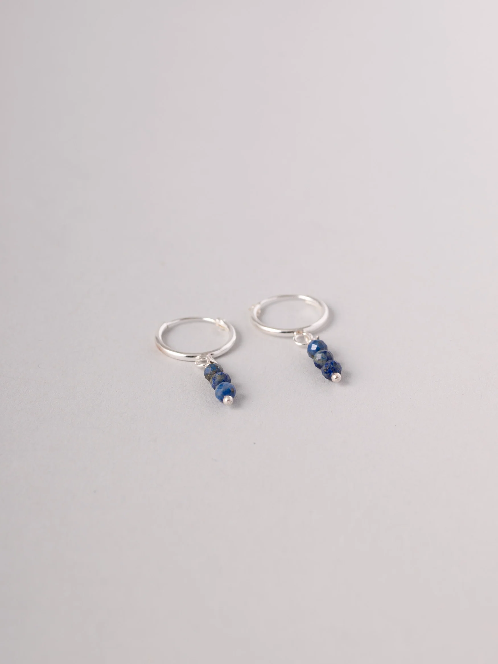 Three Beads Drop Earrings - Image 2