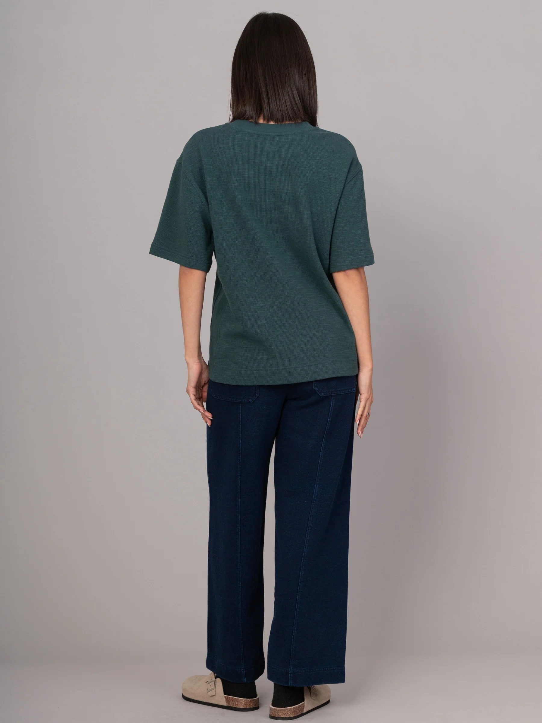 Vigo 1 - Waffle Cotton Short Sleeve T-shirt - Image 3