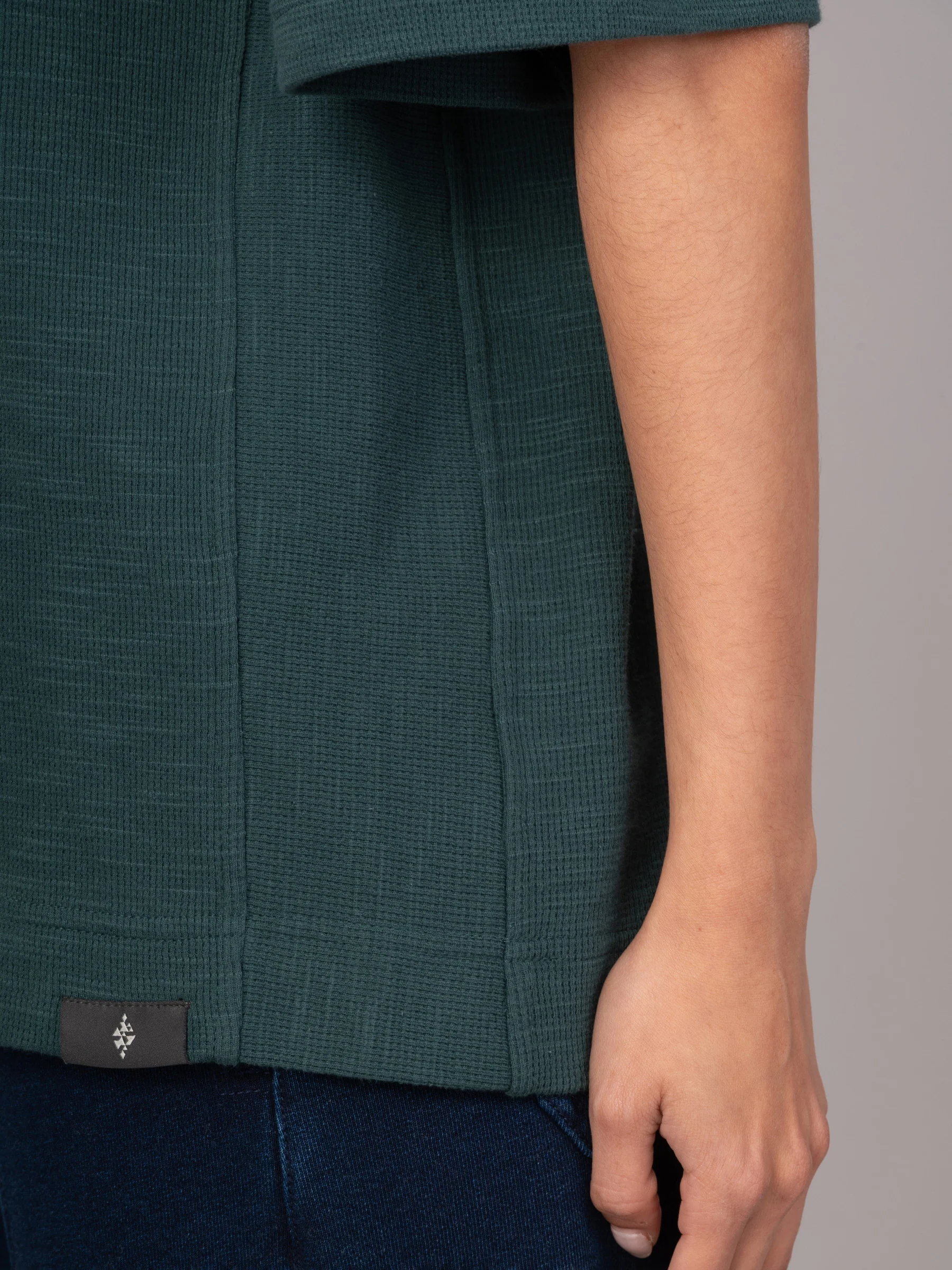 Vigo 1 - Waffle Cotton Short Sleeve T-shirt - Image 5