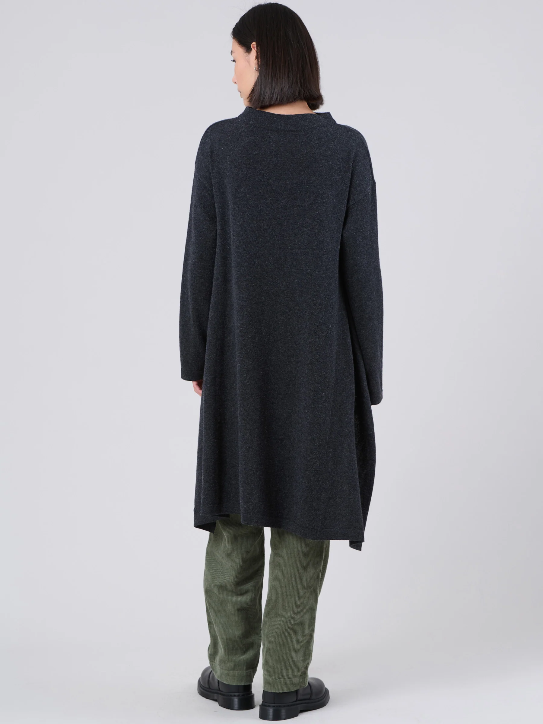 Merino Wool Bamboo Blend Waterfall Sweater - Image 5