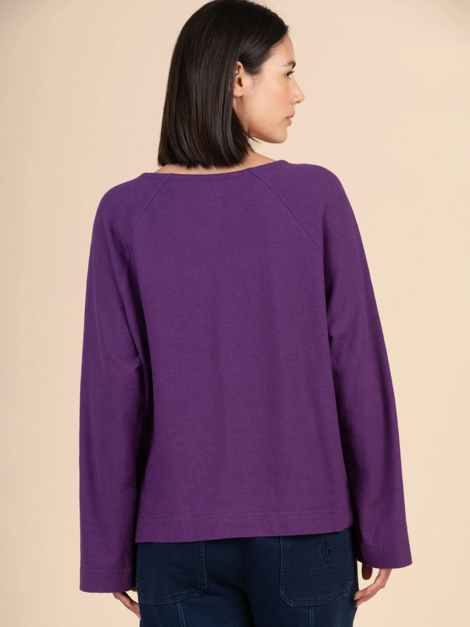 Yasai 2 - Hemp Organic Cotton Raglan Wide Sleeve T-shirt - Image 16