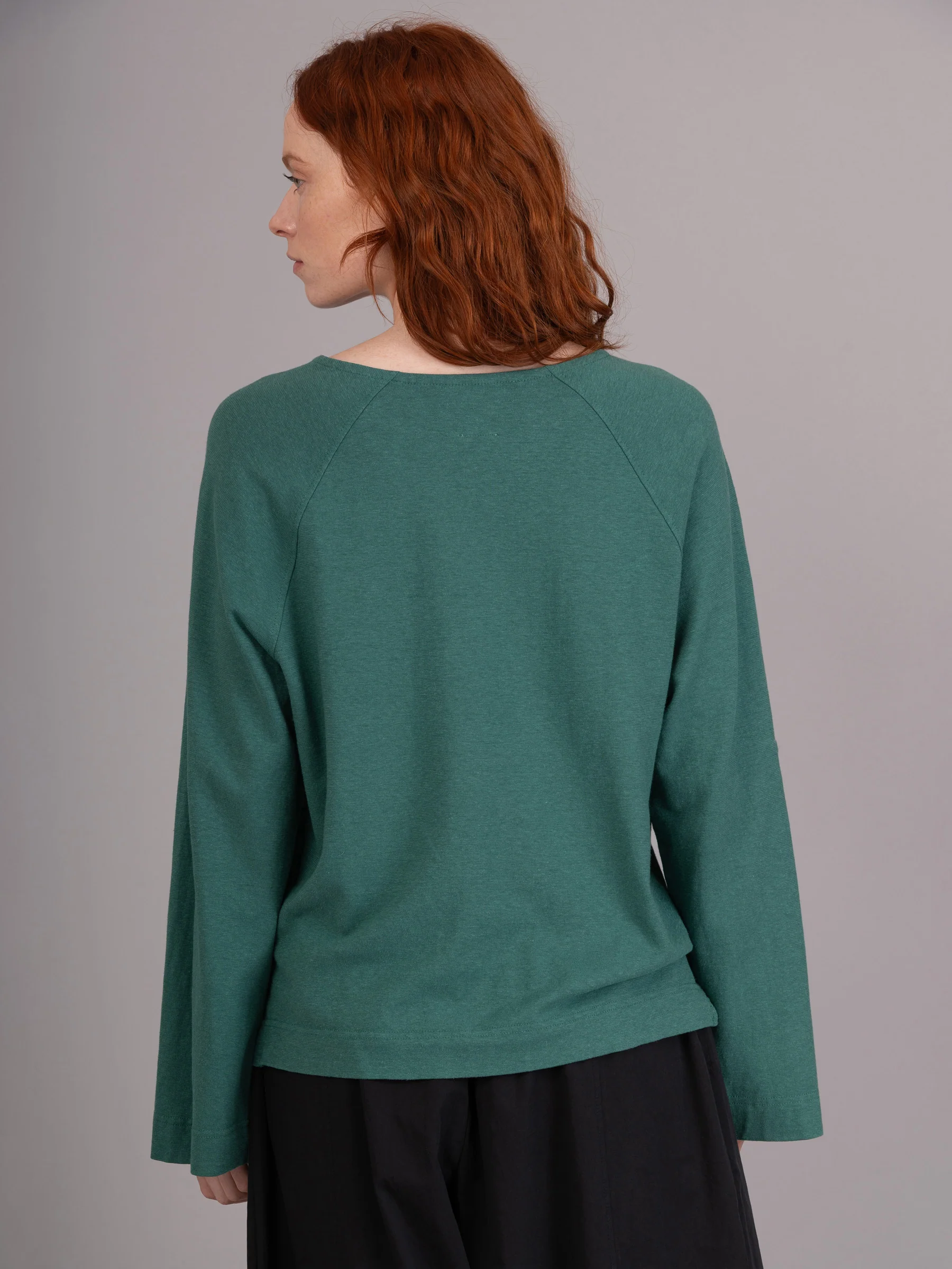 Yasai 2 - Hemp Organic Cotton Raglan Wide Sleeve T-shirt - Image 7