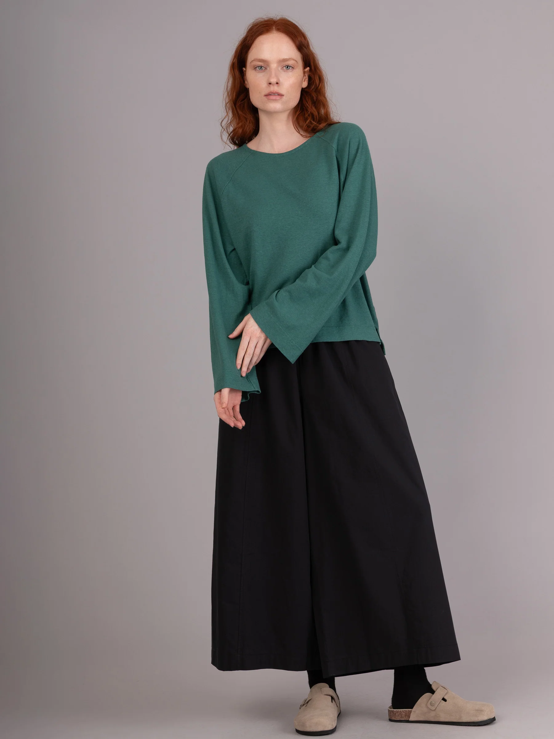 Yasai 2 - Hemp Organic Cotton Raglan Wide Sleeve T-shirt - Image 8