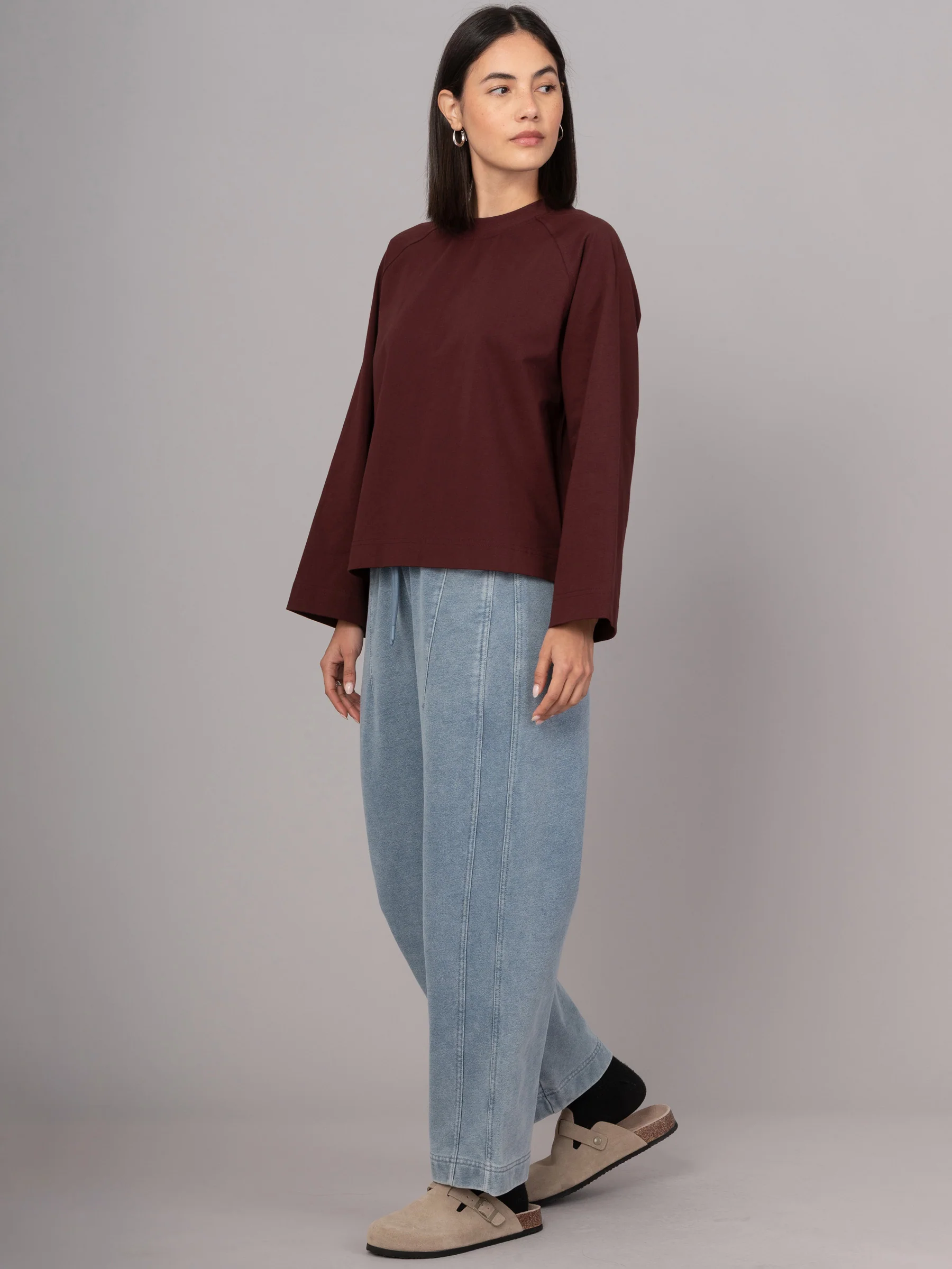 Yasai 3 - Mercerised Cotton Raglan Wide Sleeve T-shirt - Image 7