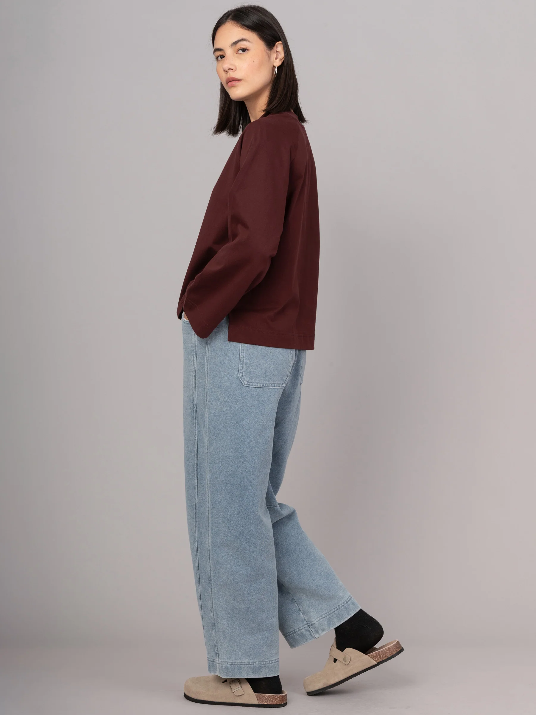 Yasai 3 - Mercerised Cotton Raglan Wide Sleeve T-shirt - Image 8